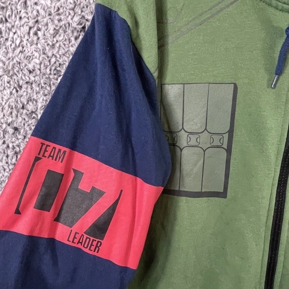 Hot Topic Naruto Hoodie Green Long Sleeve Cosplay Full Zip Men's Size Large - Picture 4 of 12